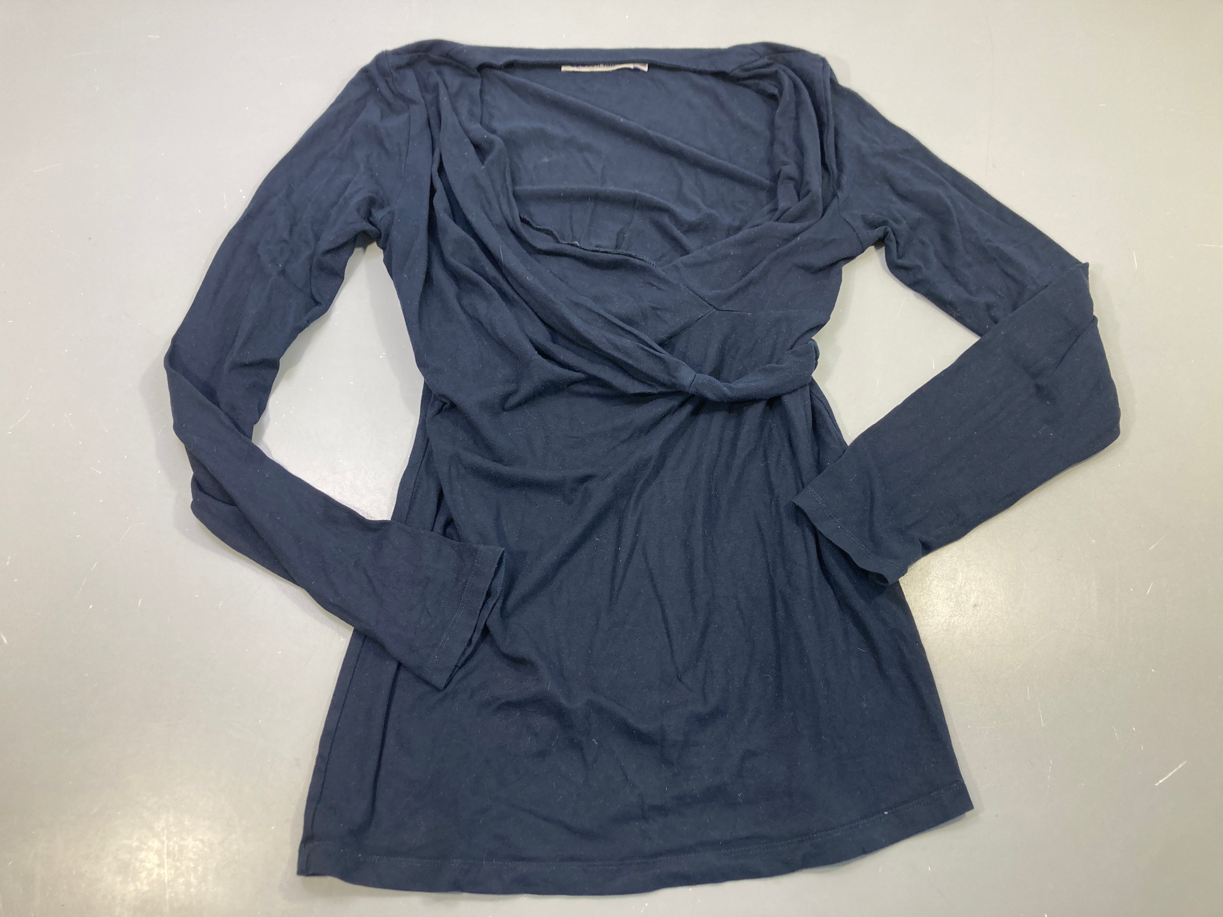Blouse ml d'allaitement bleu marine