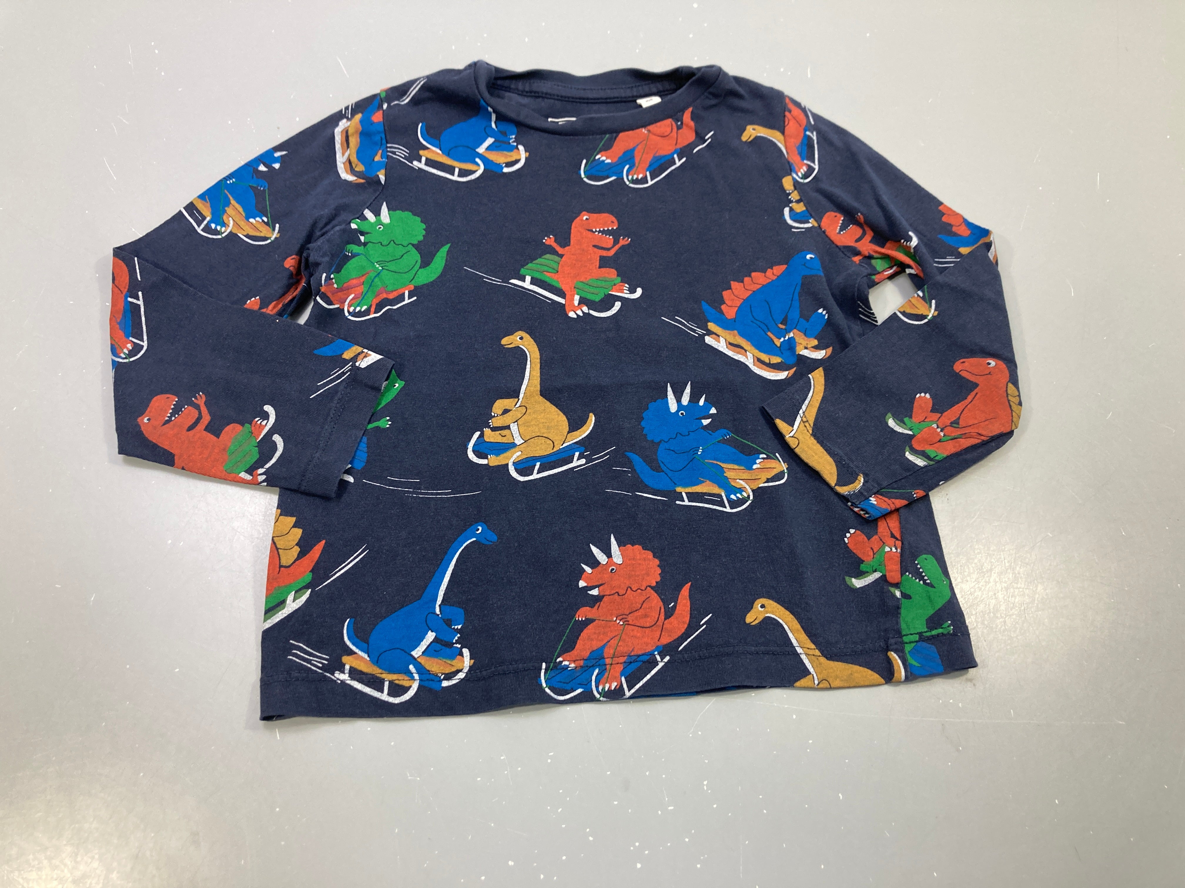 T-shirt m.l bleu marine, dinosaures