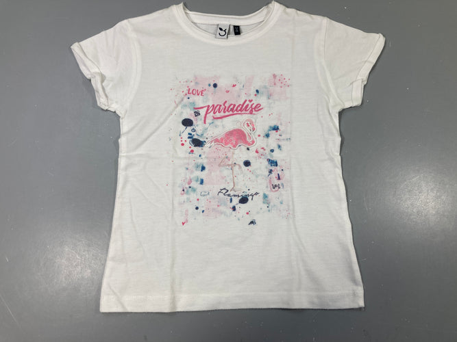 T-shirt m.c rose pâle , paradise, moins cher chez Petit Kiwi