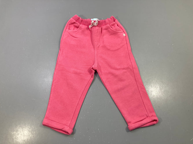 Jogging rose à revers, moins cher chez Petit Kiwi