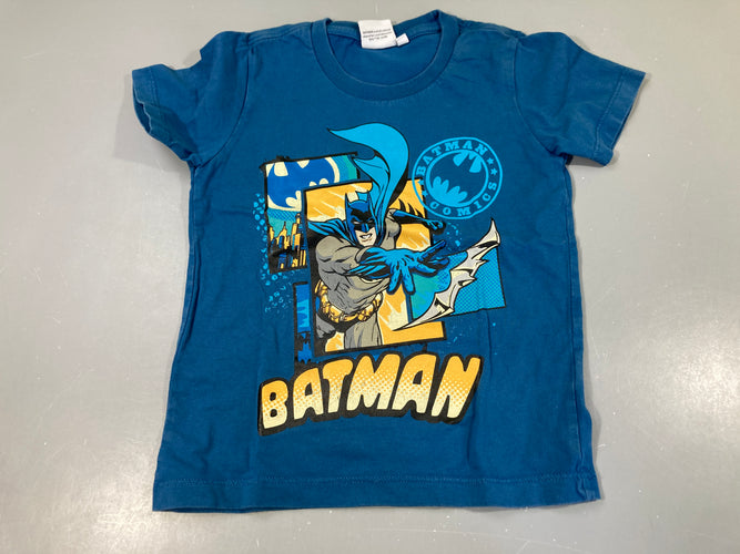 T-shirt m.c bleu batman, moins cher chez Petit Kiwi