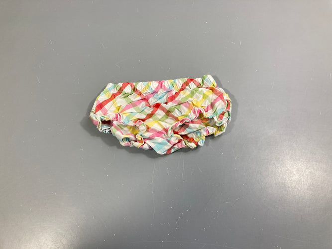 Bloomer carreaux multicolore froufrous, moins cher chez Petit Kiwi