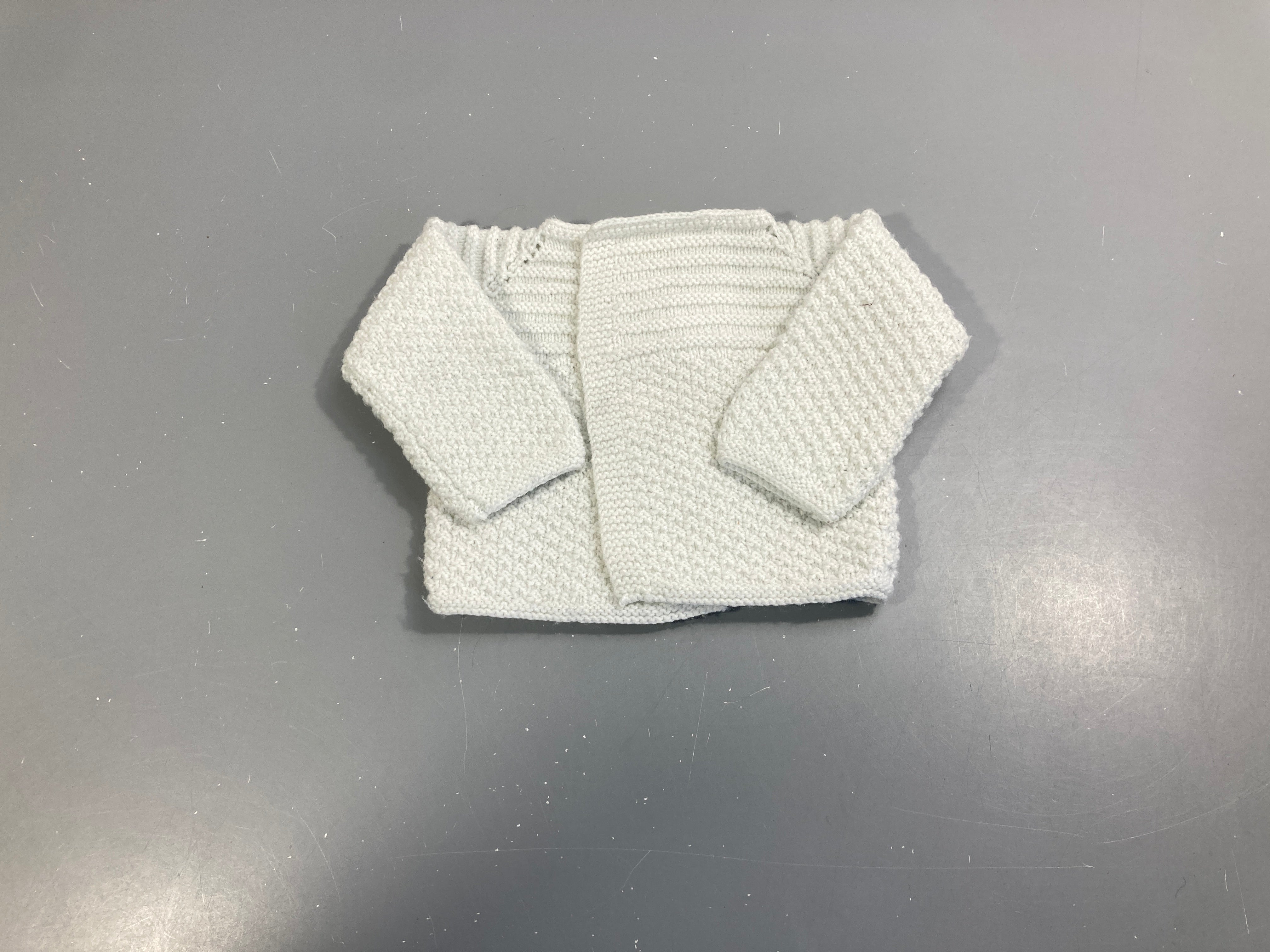 Gilet mailles blanc