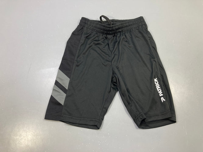 Neuf-Short de sport noir, bandes grises, Patrick, moins cher chez Petit Kiwi