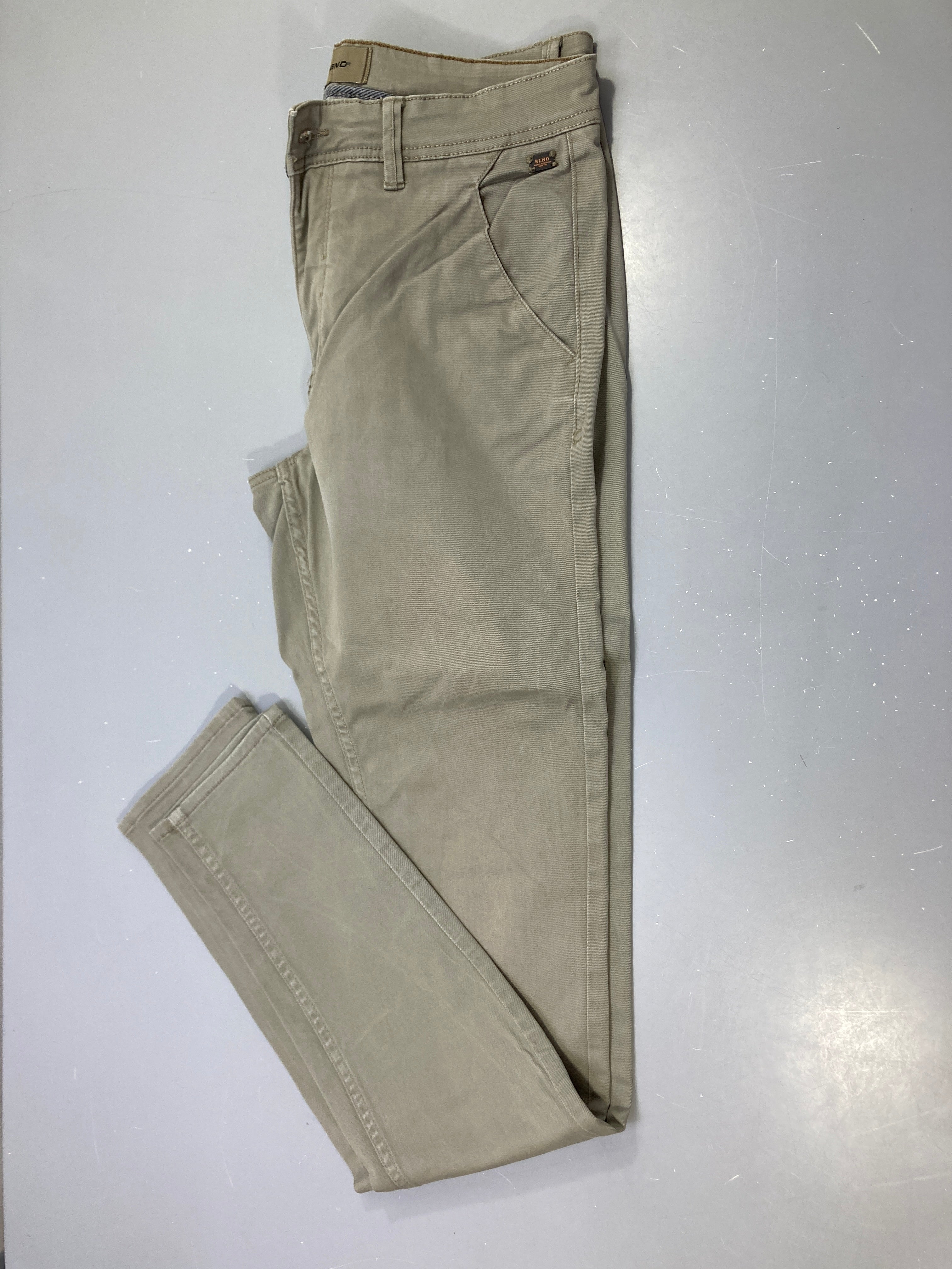 Pantalon chino kaki clair, Blend 28-34
