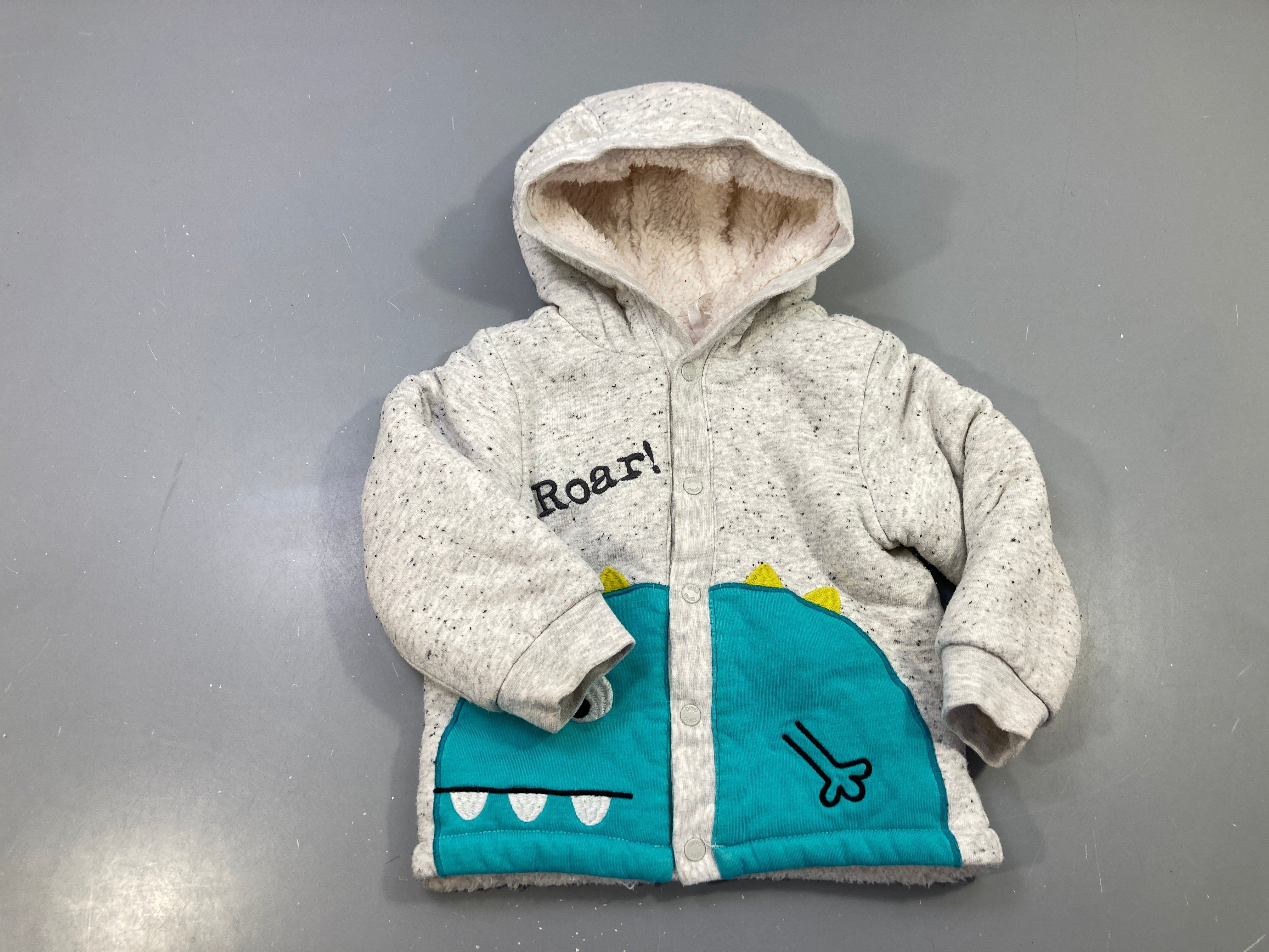 Gilet jersey gris chiné Roar doublé sherpa Bouloché