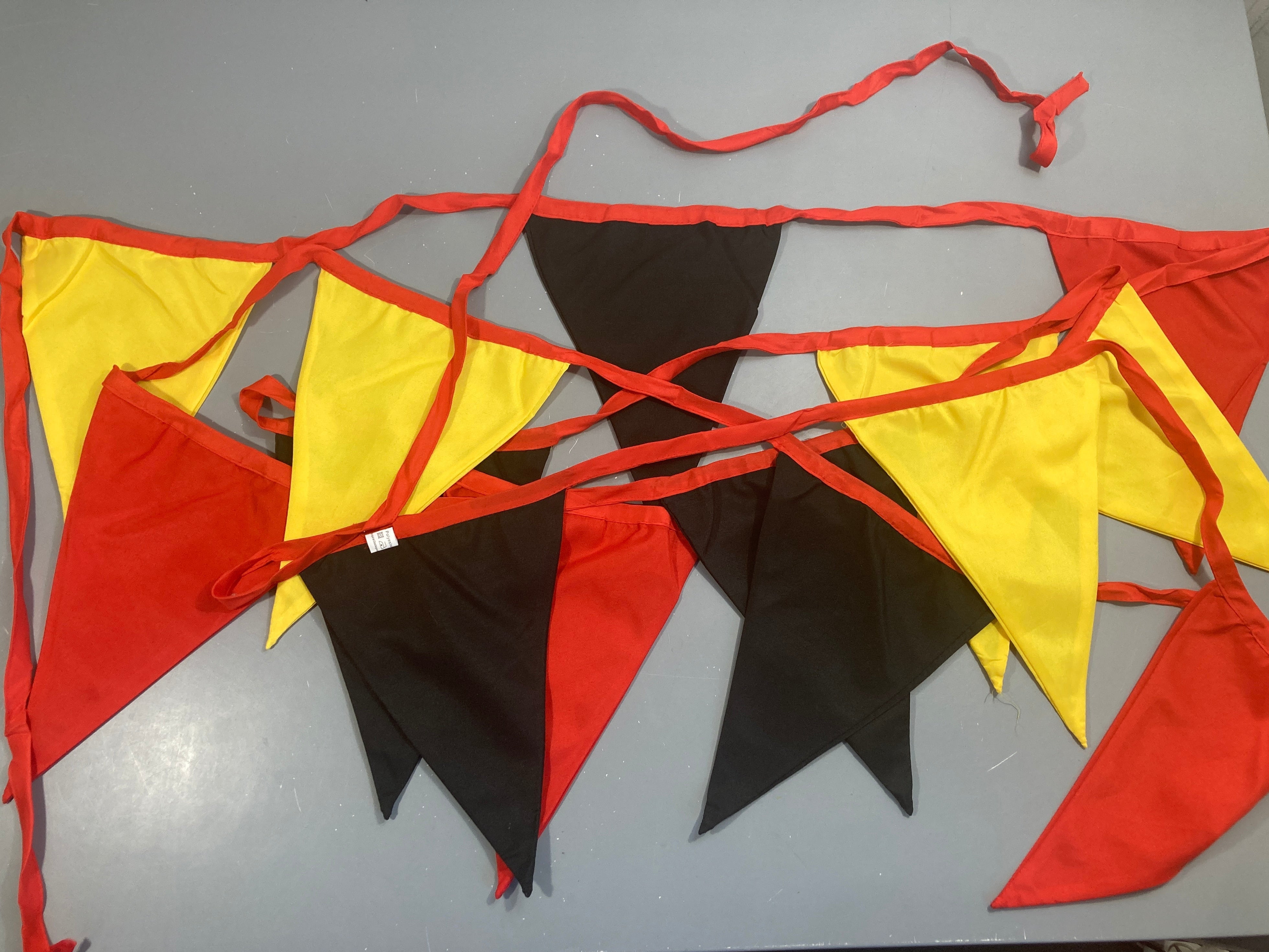 Neuf-Guirlande de drapeaux textile-14 drapeaux archive