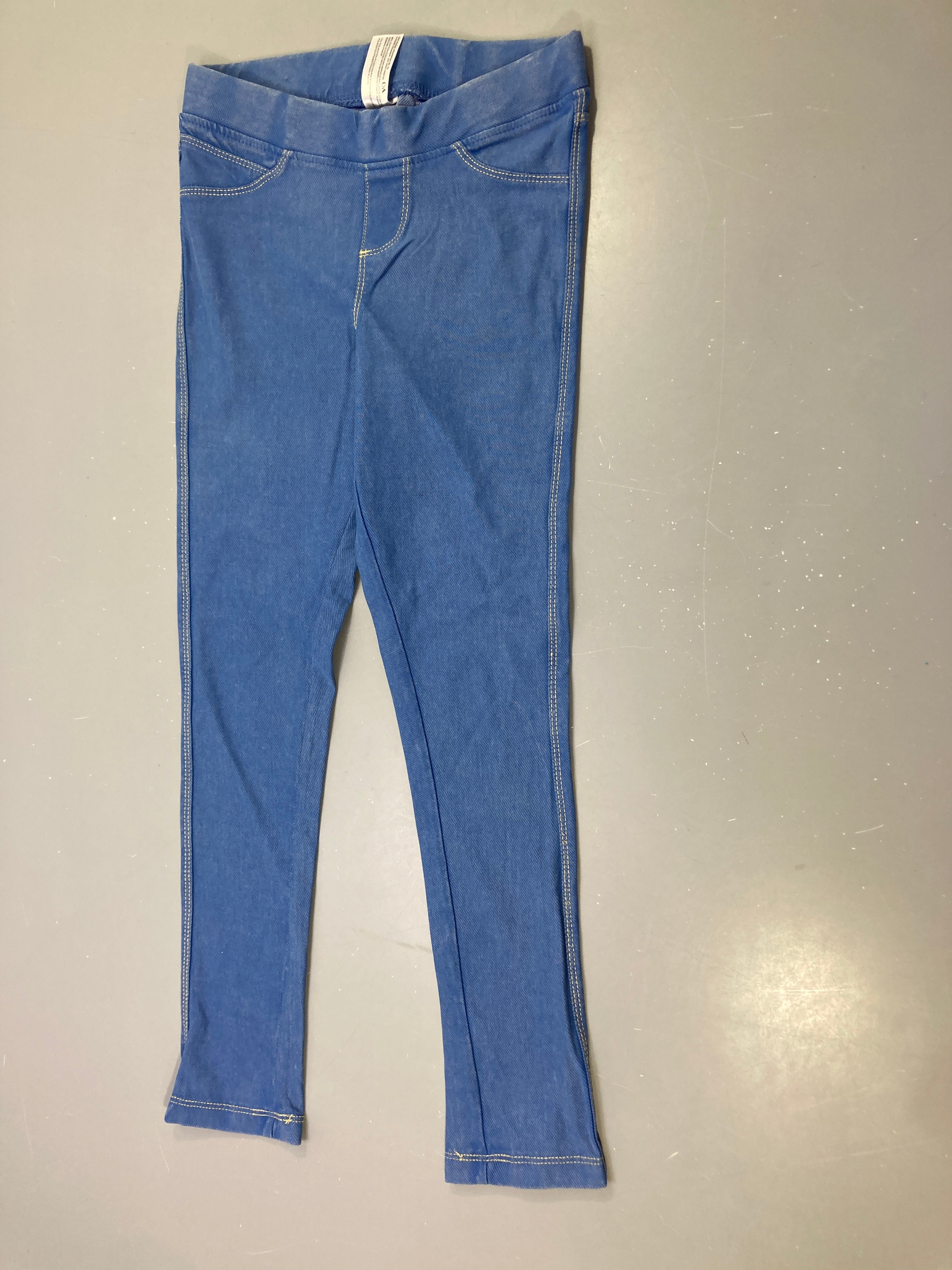 Tregging bleu effet denim