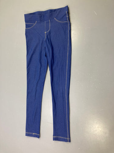 Tregging bleu effet denim foncé, moins cher chez Petit Kiwi
