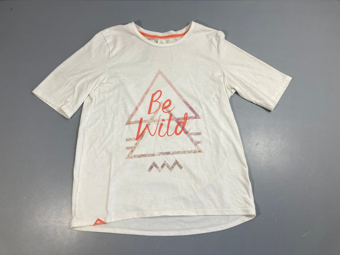 T-shirt m.c écru Be Wild, moins cher chez Petit Kiwi