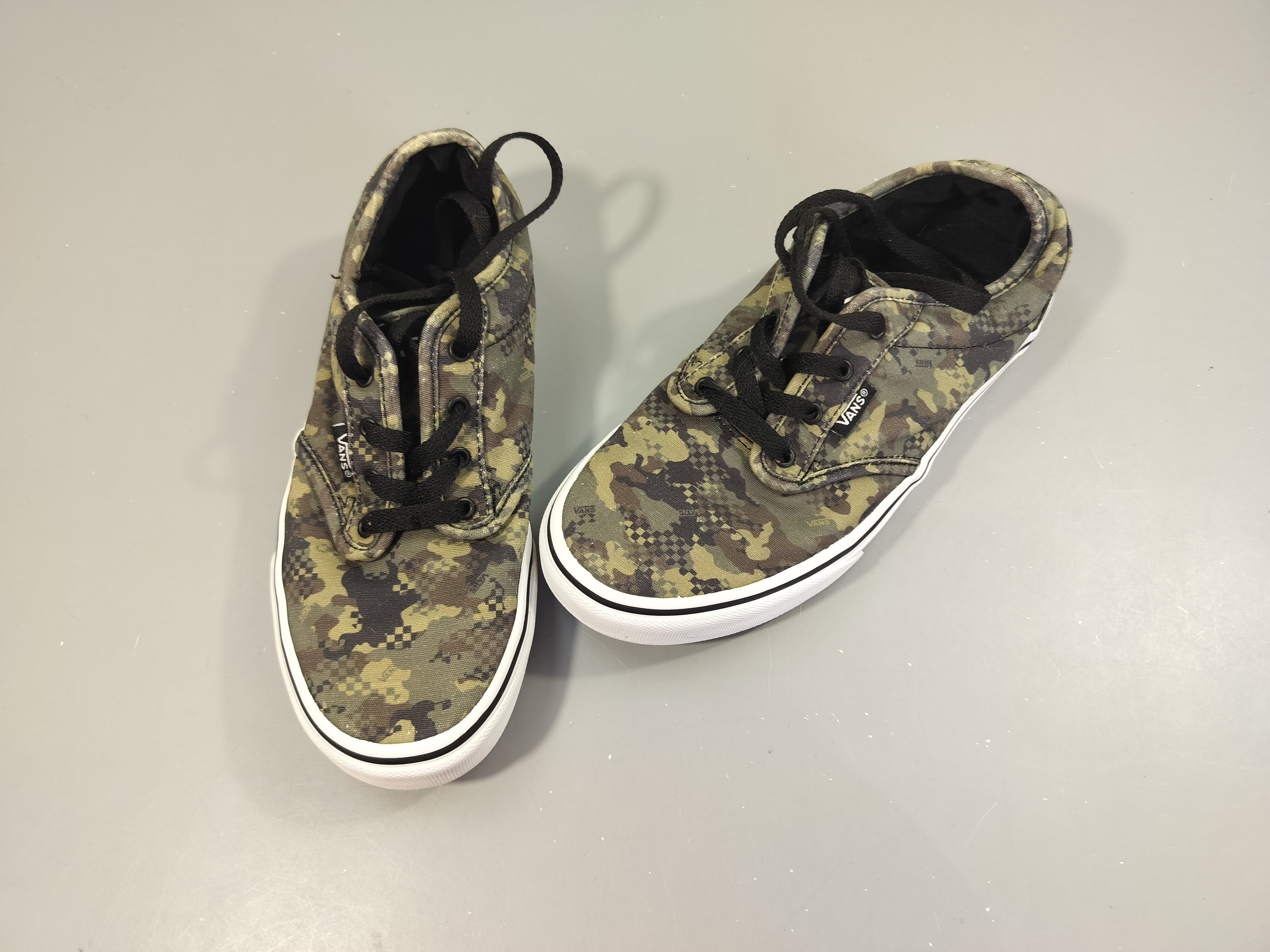 Baskets en toile camoufflage kaki  Van off de Wall -37