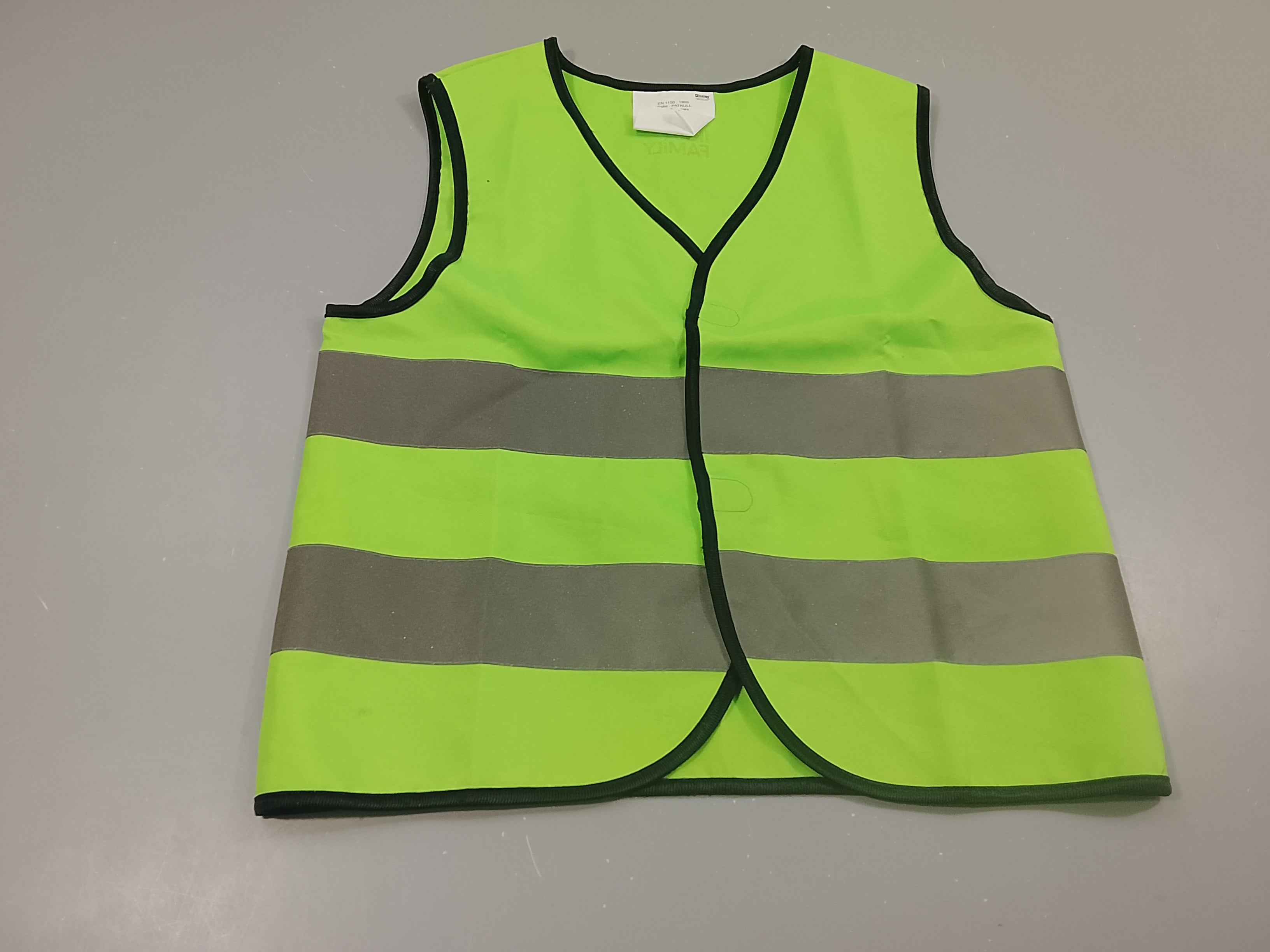 Gilet s.m de securité vert fluo  (3-6a.)
