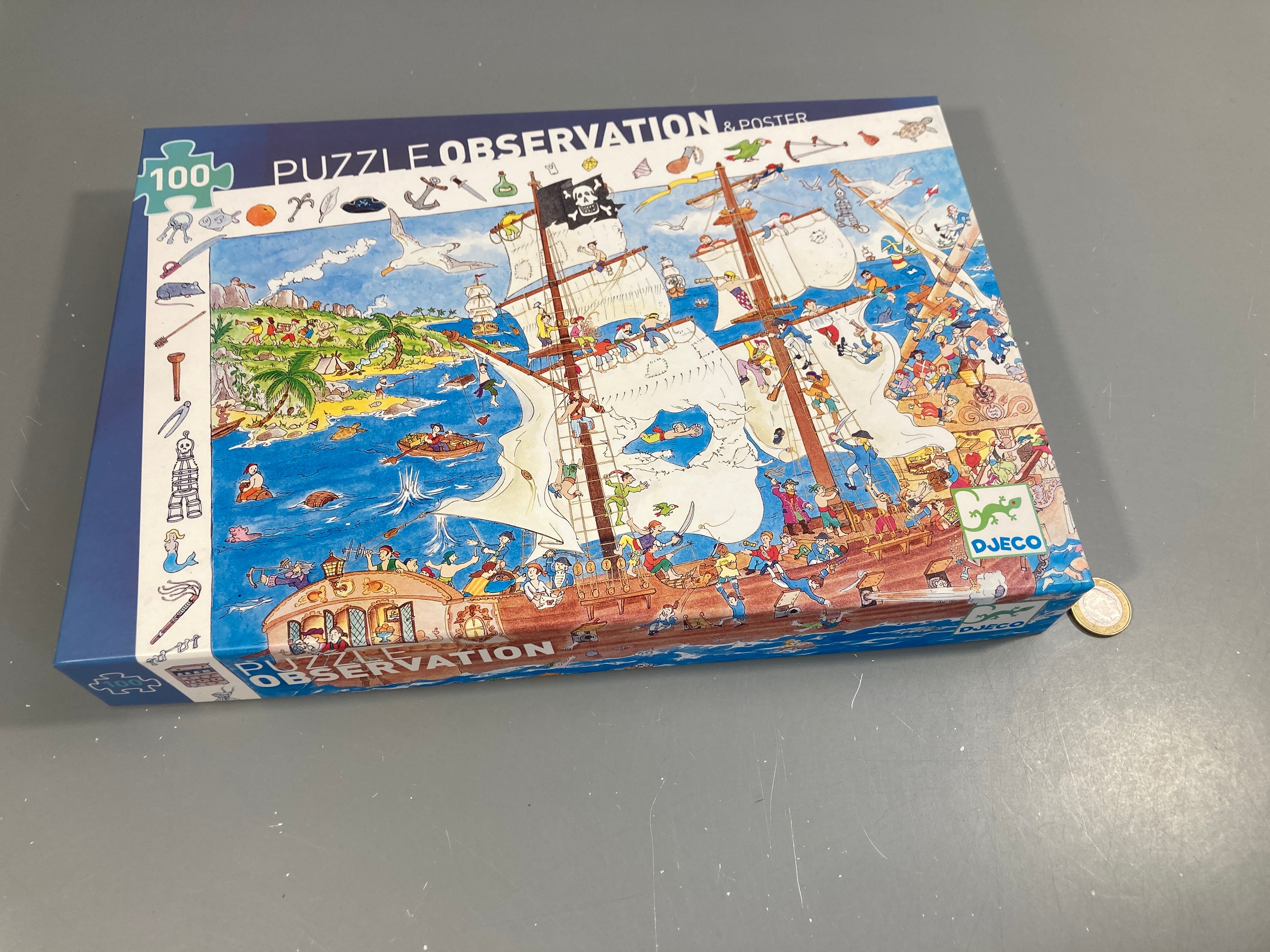 Puzzle d'observation & Poster Pirates 100pcs Complet