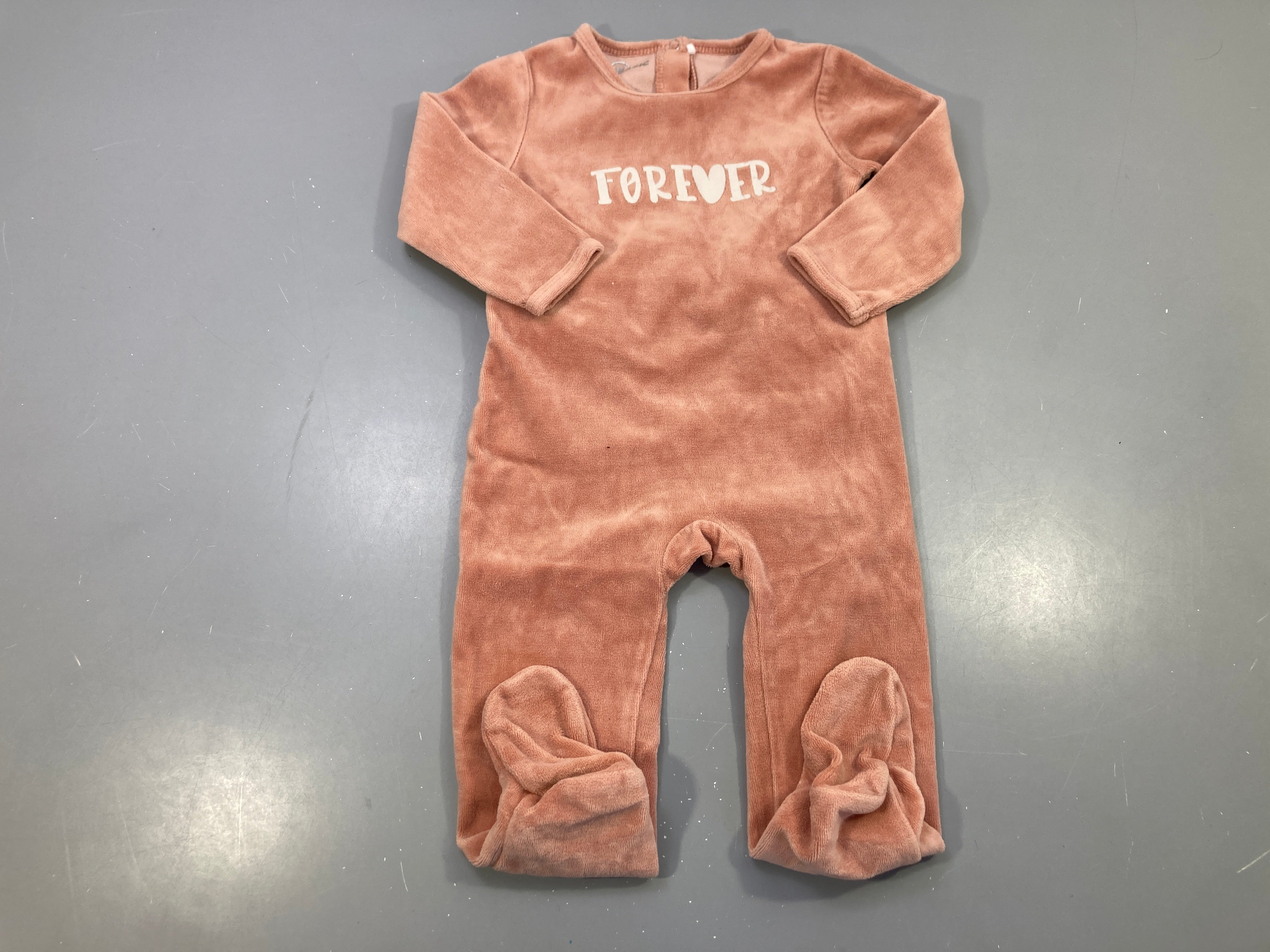 Pyjama velours rose forever