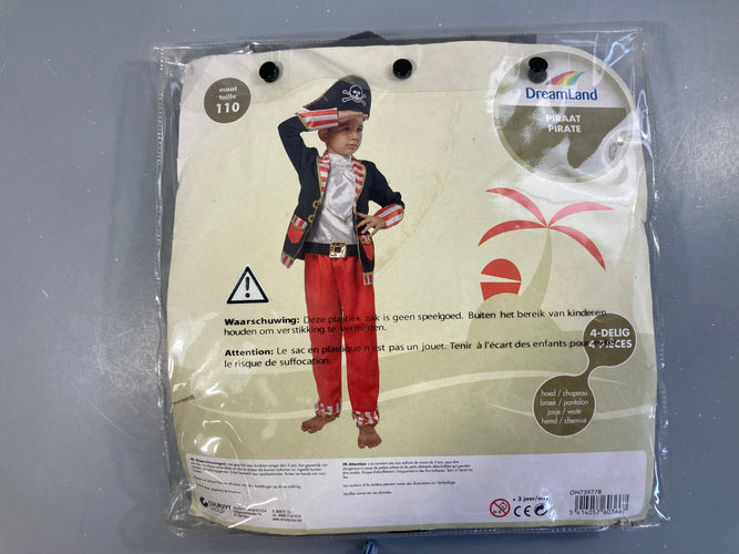 Déguisement de Pirates + 2 pièces comme neuf (Couture légèrement défaillante haut dos souci d'usine?), moins cher chez Petit Kiwi