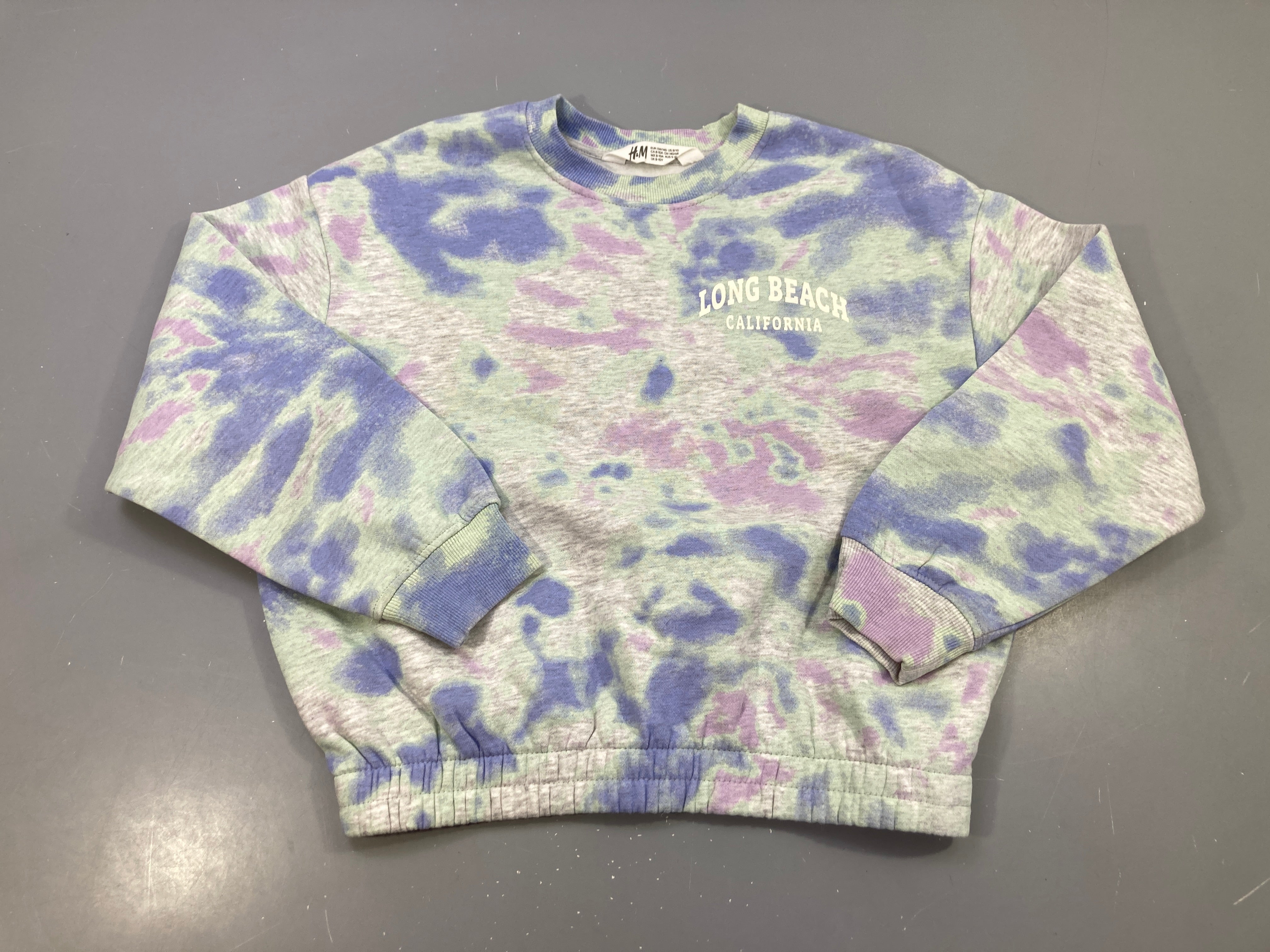 Sweat gris chiné effet couleur taille élastique