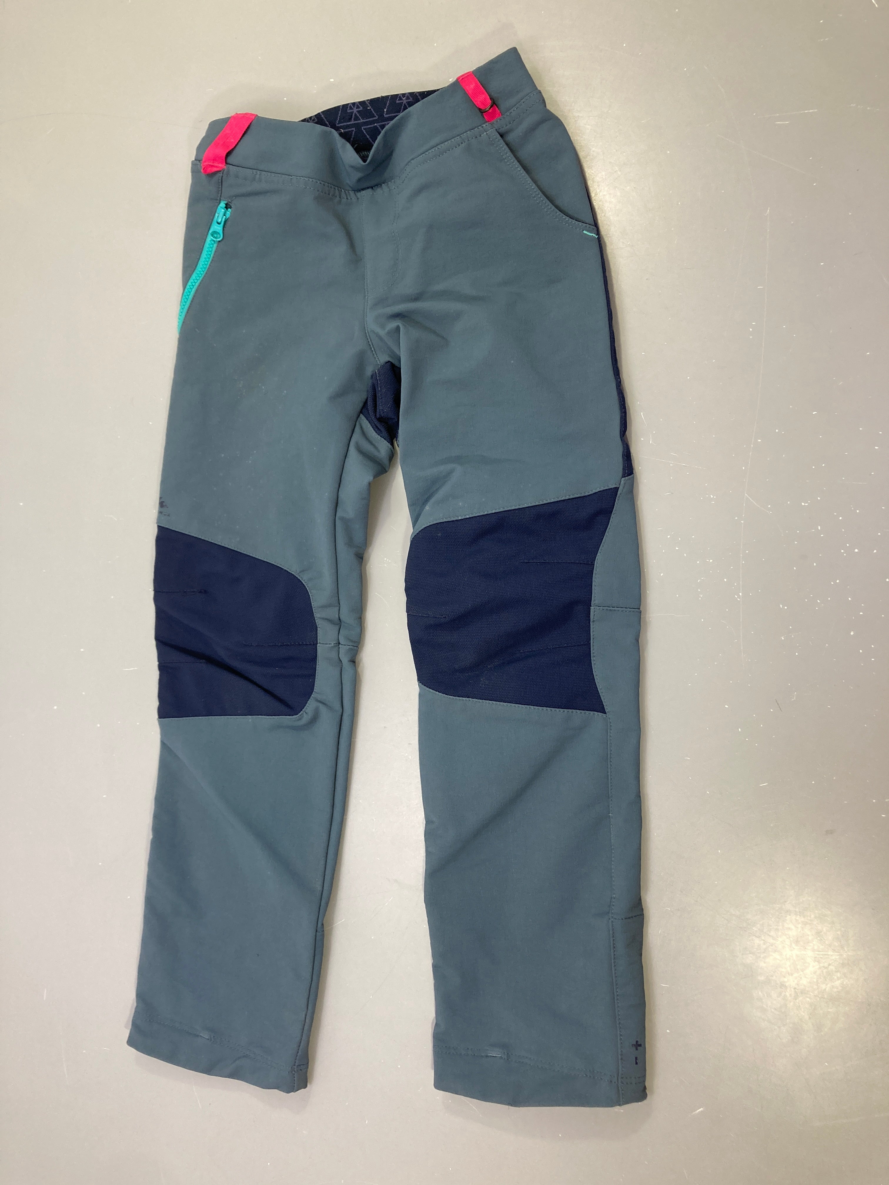 Pantalon de randonnée bleu vert
