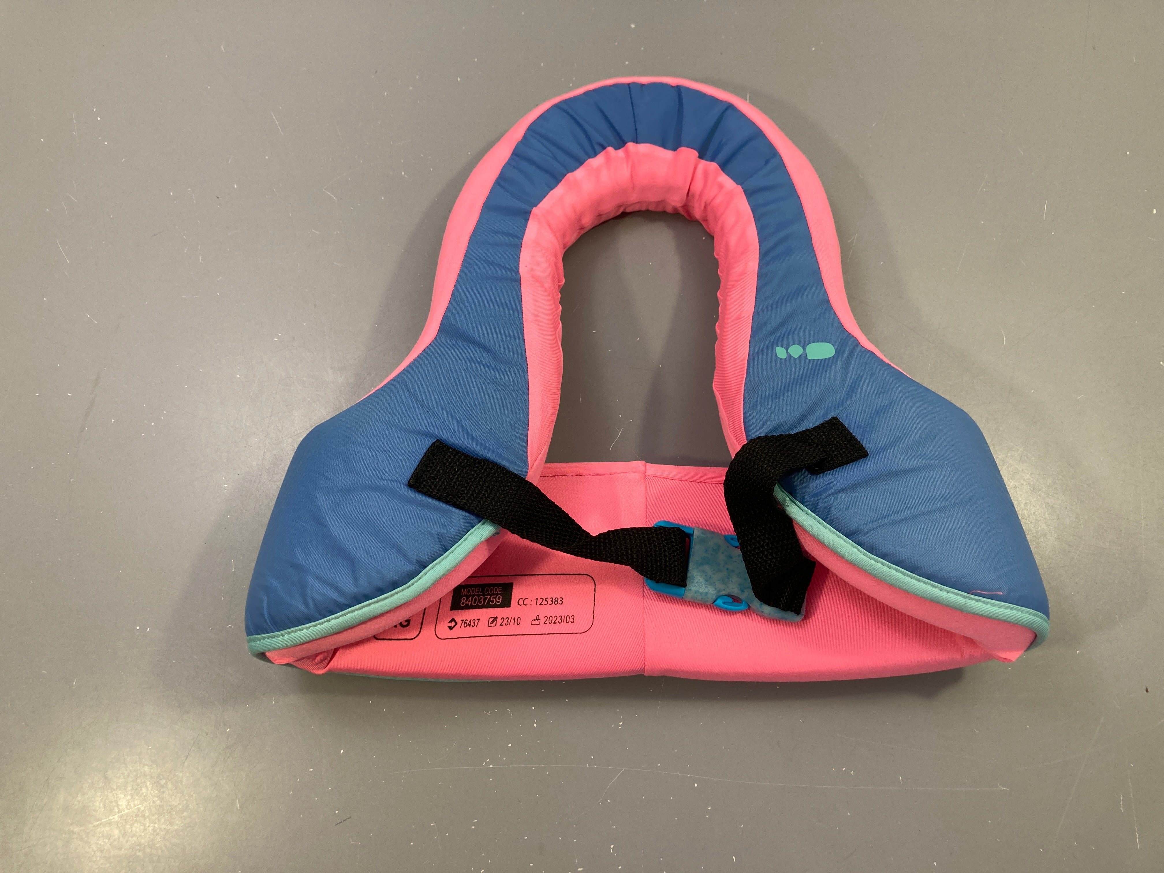 Gilet de natation Nabaiji rose bleu 15-25kg