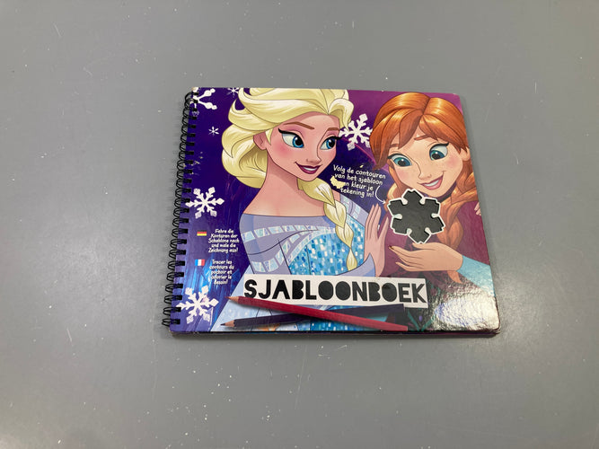 Livre pochoir Reine des neiges, moins cher chez Petit Kiwi