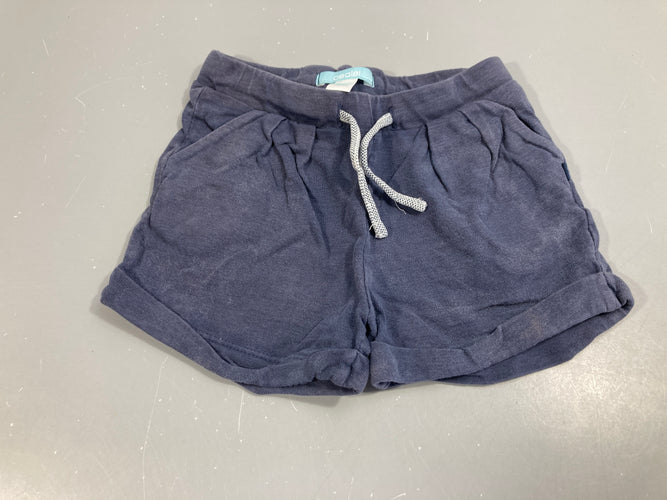 Short jersey bleu foncé, moins cher chez Petit Kiwi