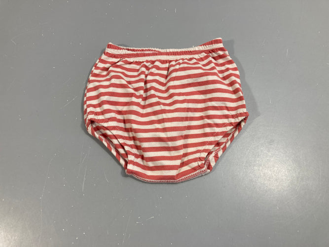 Bloomer jersey rayures blanc/terracotta, moins cher chez Petit Kiwi