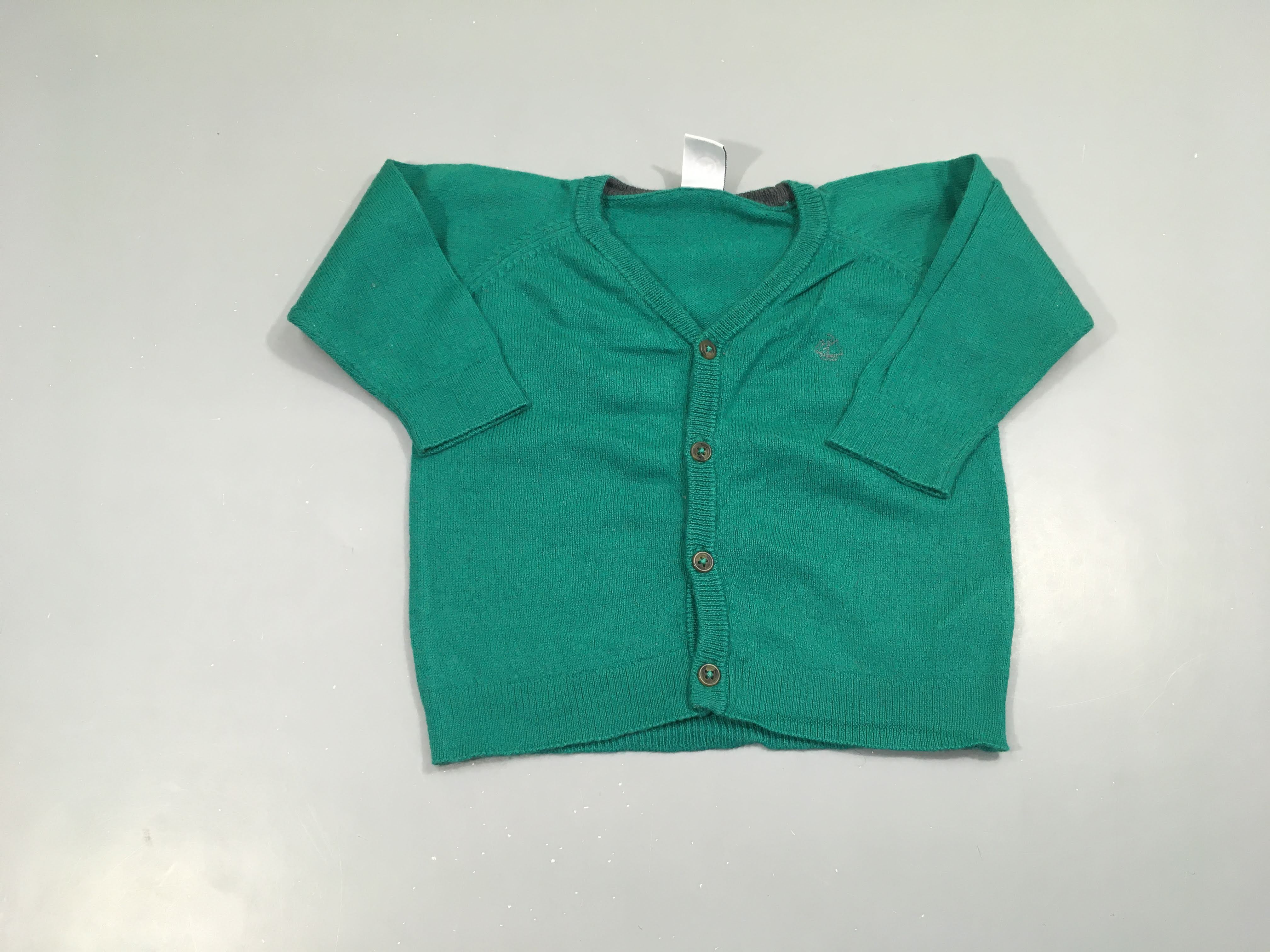 Gilet vert 57% laine