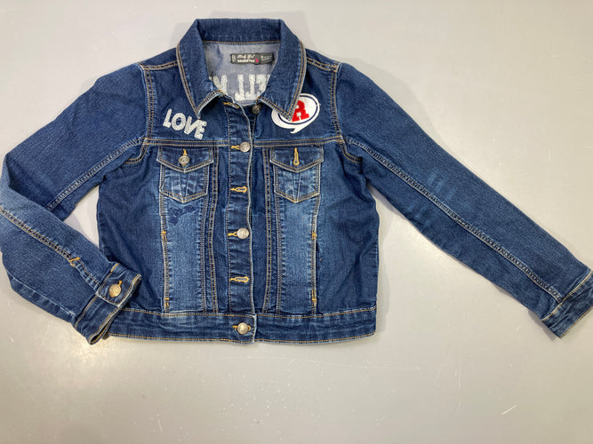Veste en jean Love Tell me, moins cher chez Petit Kiwi