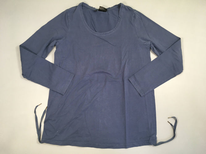 T-shirt m.l bleu foncé Légèrement délavé, moins cher chez Petit Kiwi