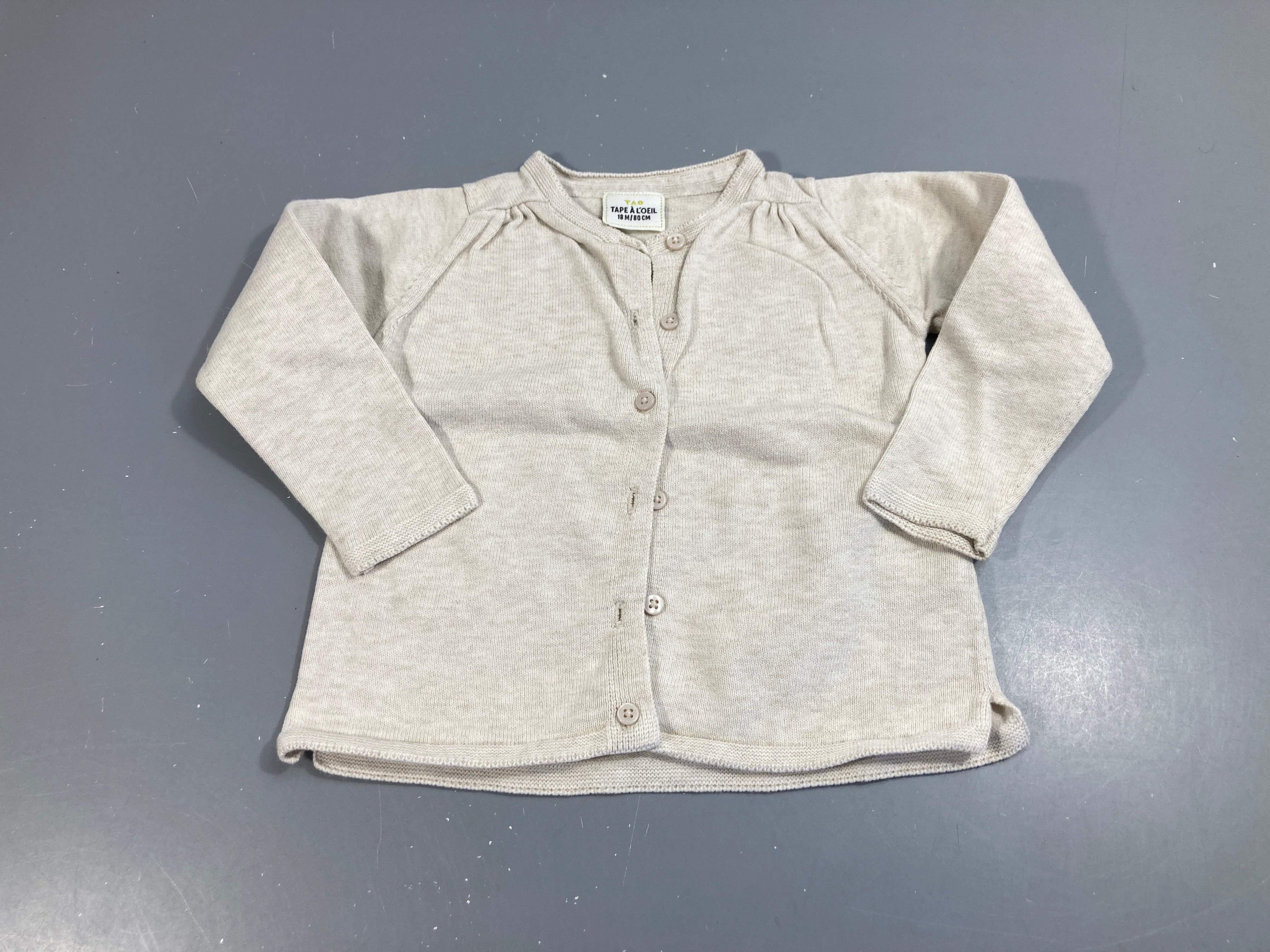 Gilet coton écru