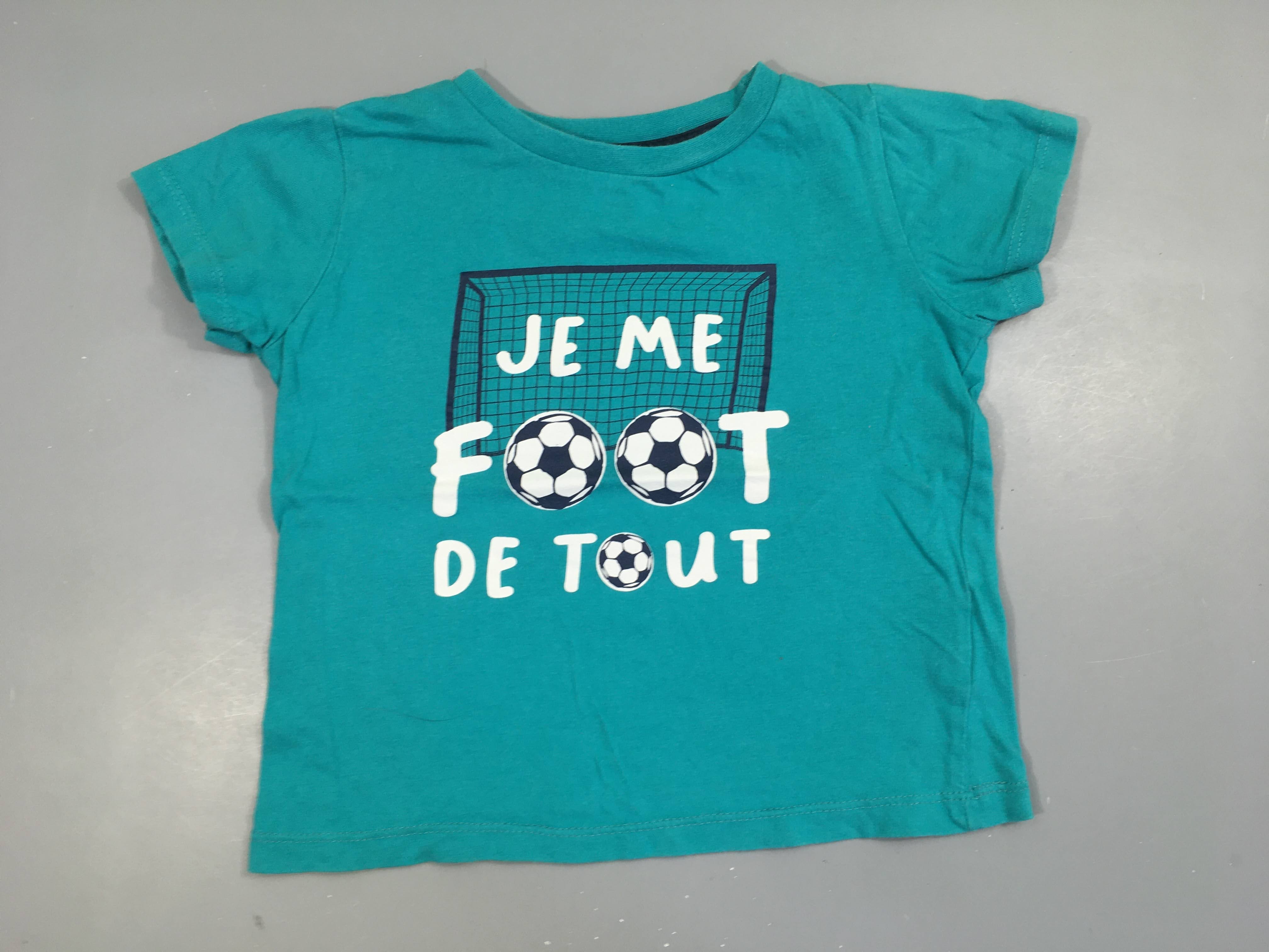T-shirt m.c bleu Goal Légèrement bouloché