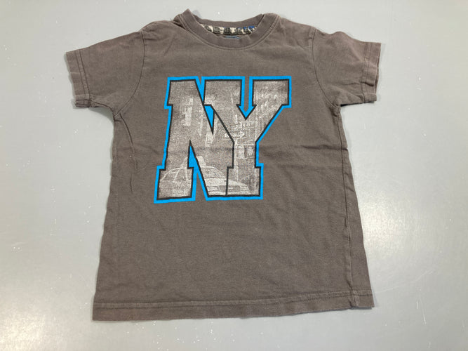 T-shirt m.c gris NY, moins cher chez Petit Kiwi