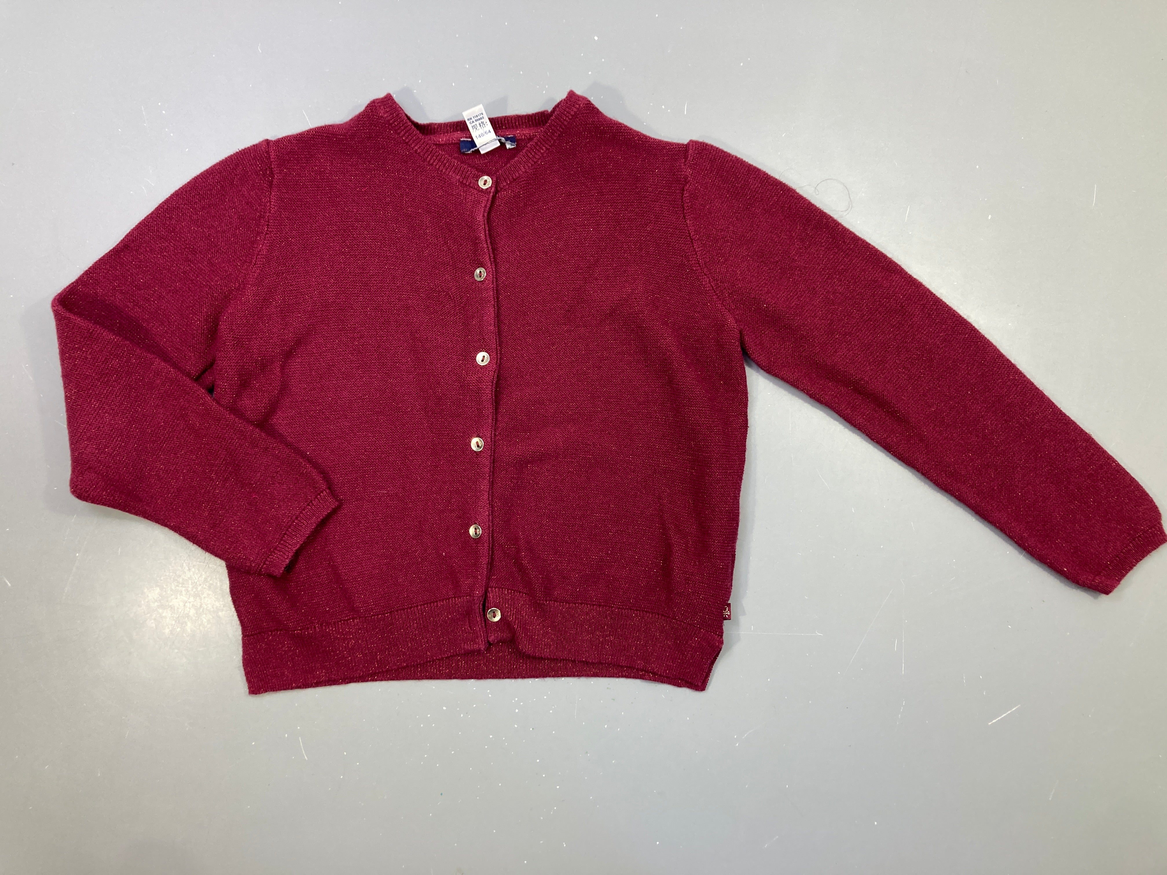 Gilet bordeaux irisé