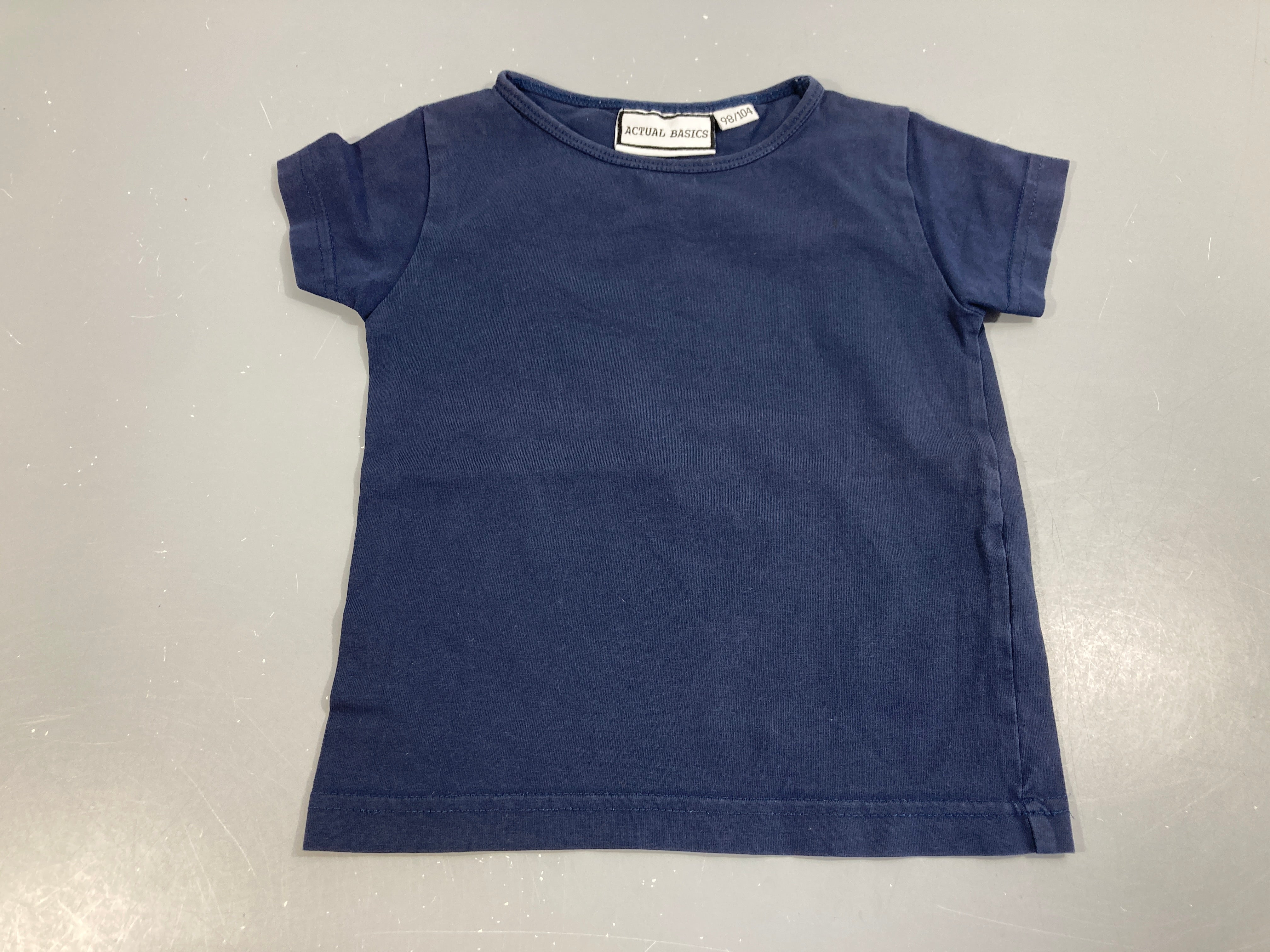 T-shirt m.c bleu foncé,ACTUAL BASIC
