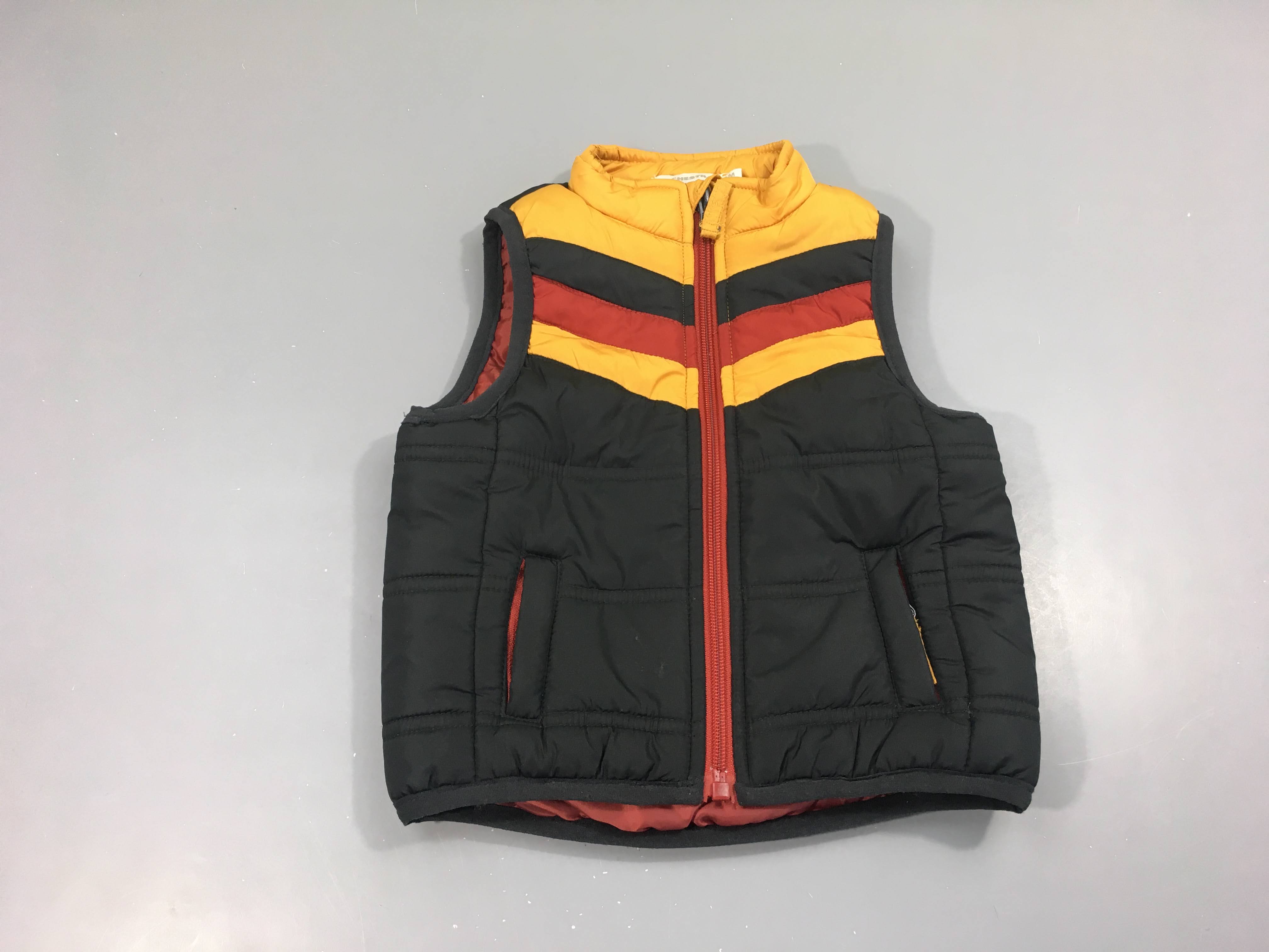 Bodywarmer blu foncé/jaune moutarde/rouge