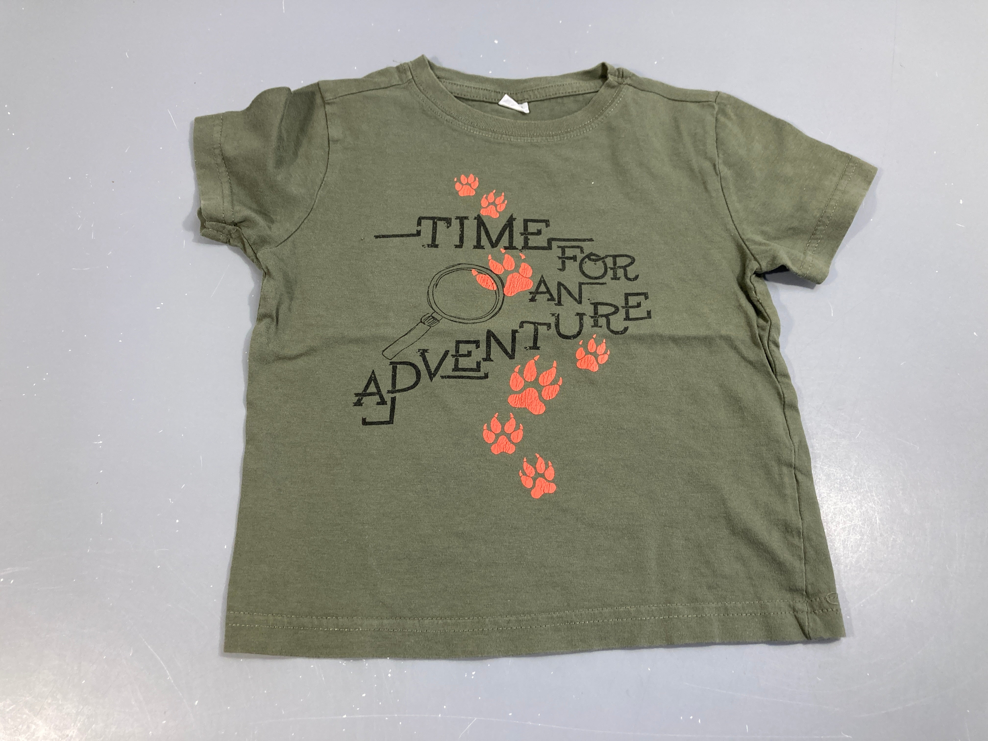 T-shirt m.c kaki, time for