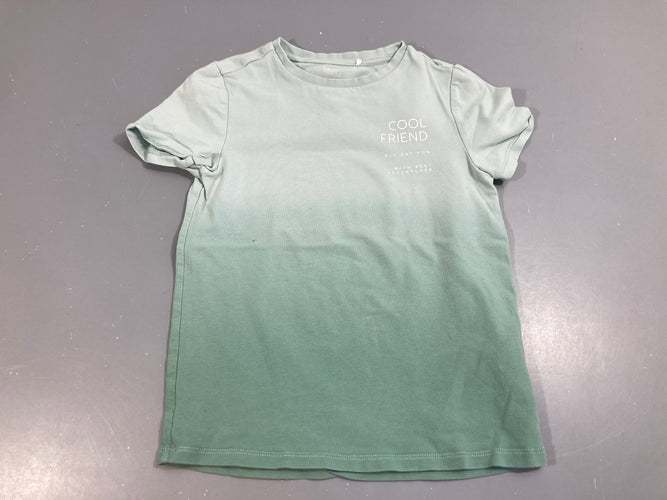 T-shirt m.c vert d'eau dégradé, cool friend, moins cher chez Petit Kiwi