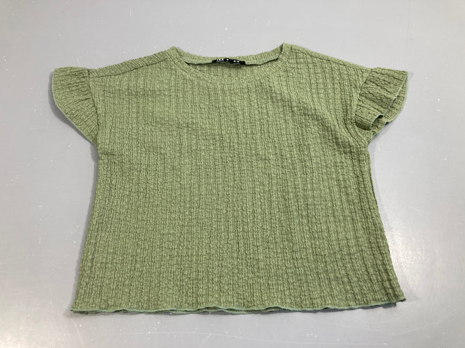 T-shirt m.c tissu élastique kaki, moins cher chez Petit Kiwi