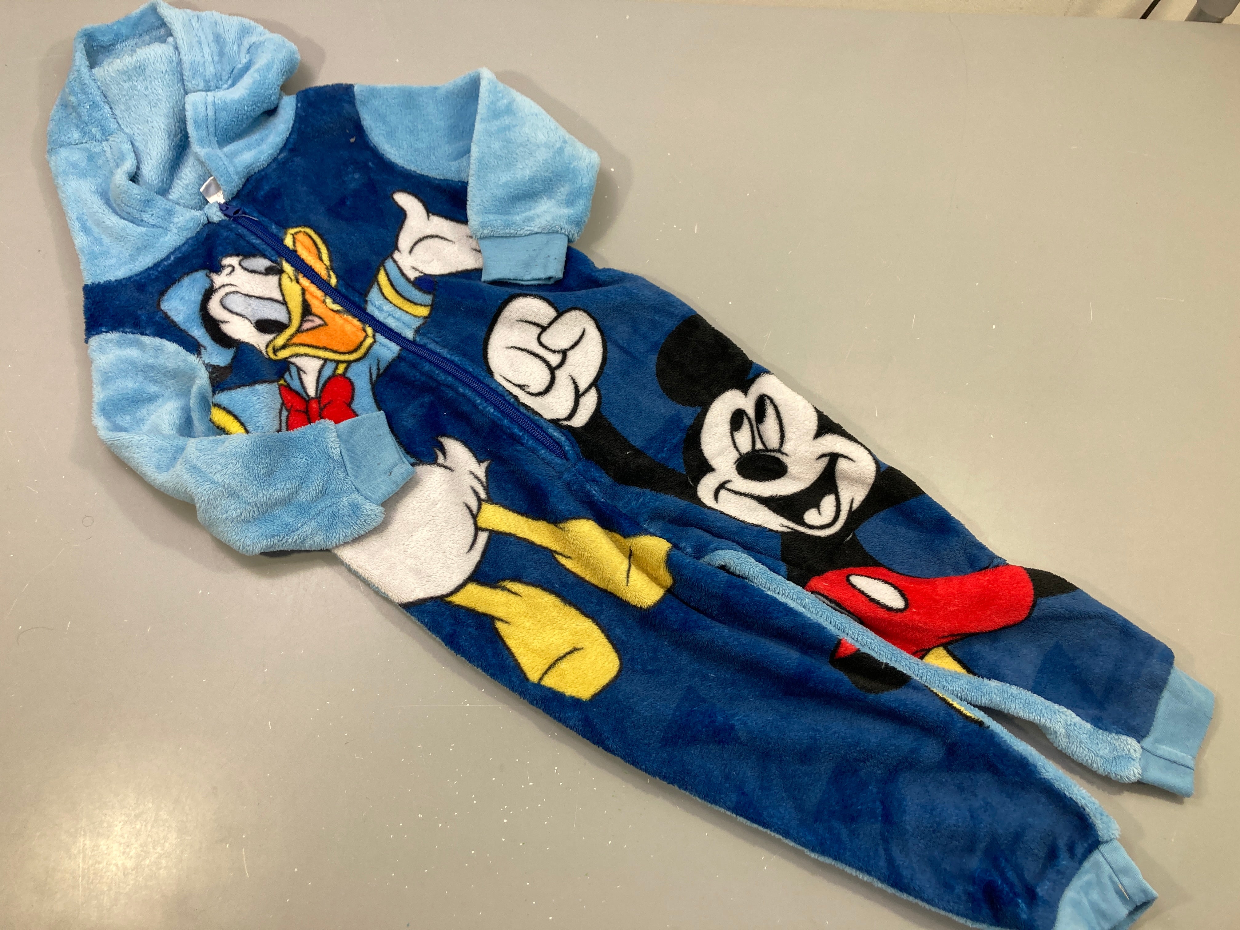Surpyjama à capuche bleu Donald et mickey