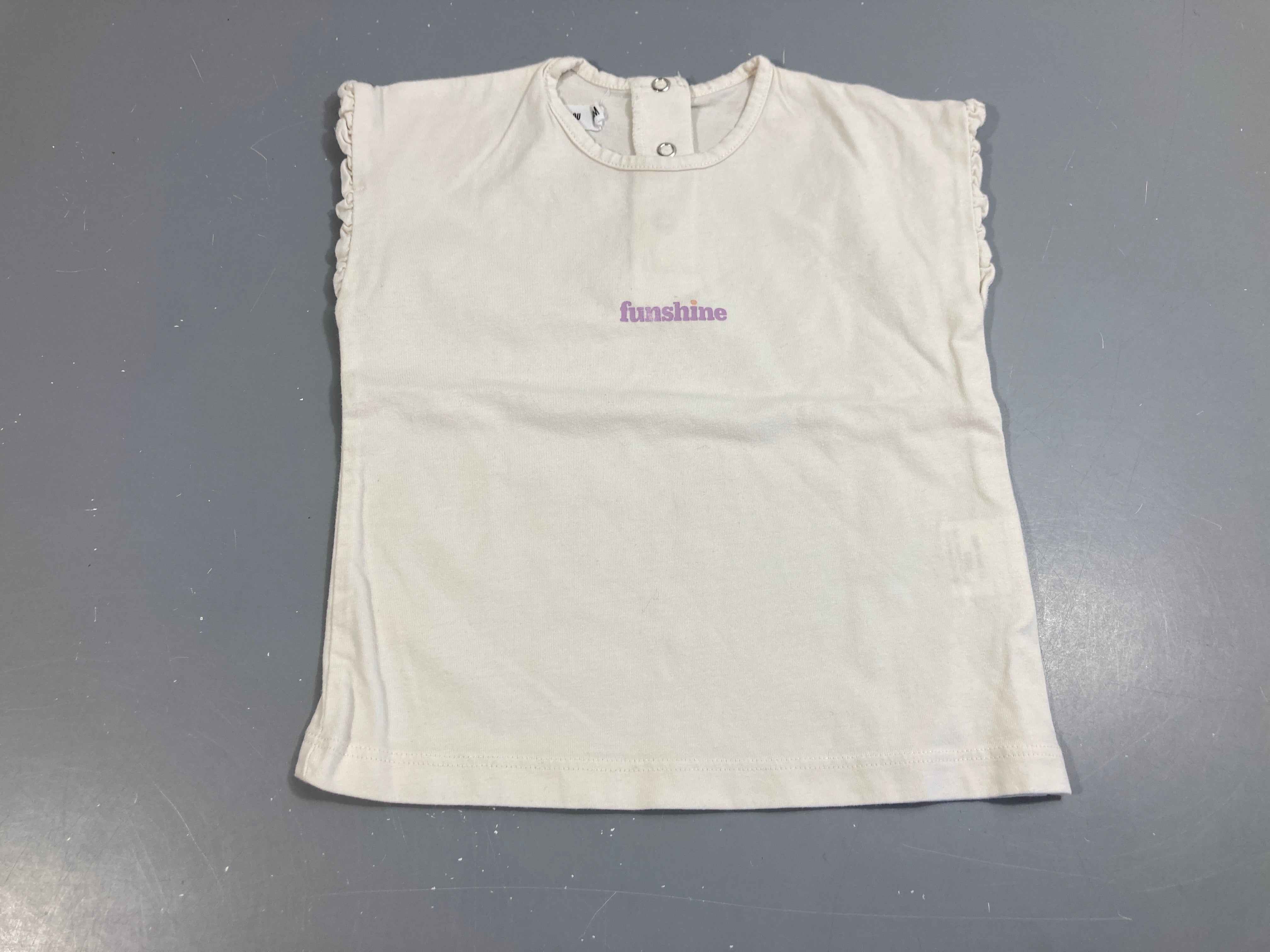 T-shirt s.m blanc, funshine