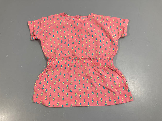 Robe rose, poissons, moins cher chez Petit Kiwi