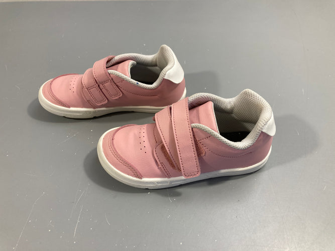 Baskets à scratch vinyle rose, P28, moins cher chez Petit Kiwi