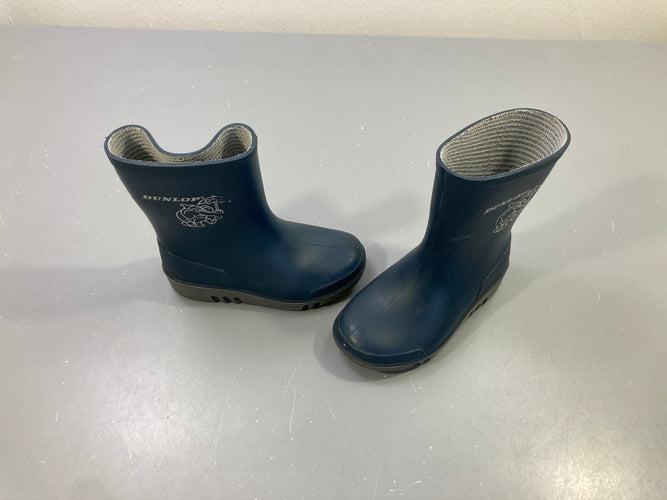 Bottes de pluie bleu marine , éléphant "Dunlop" - 23, moins cher chez Petit Kiwi
