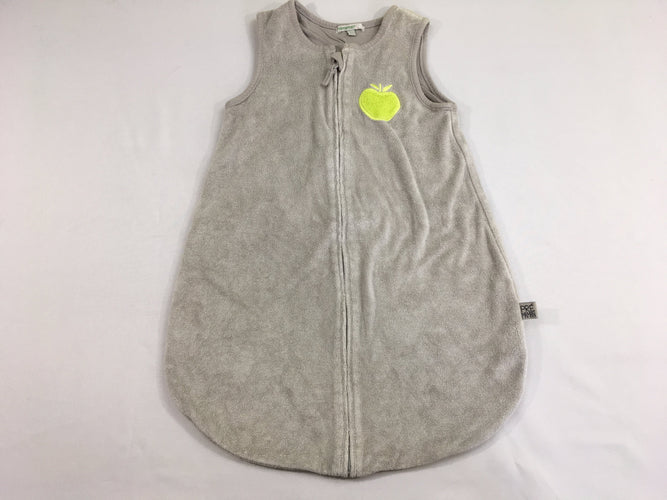 Sac de couchage s.m éponge gris doublé jersey pomme, T.1, moins cher chez Petit Kiwi