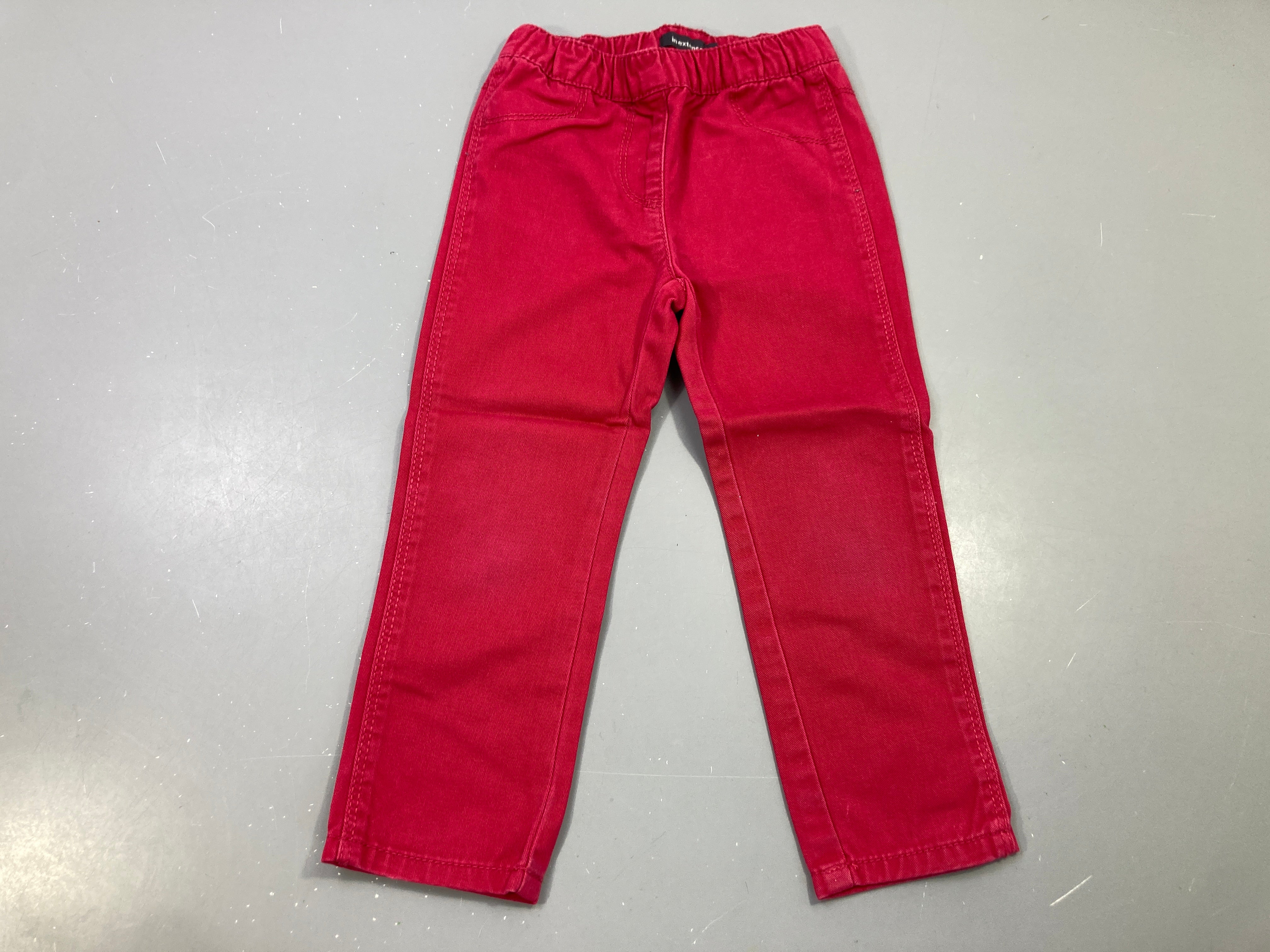 Pantalon denim fuchsia