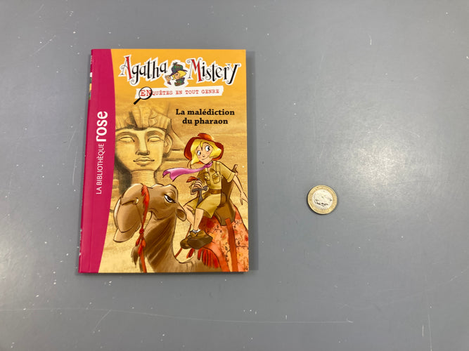 Agatha Misterayé-La malédicition du pharaon-Bibiothèque rose, moins cher chez Petit Kiwi
