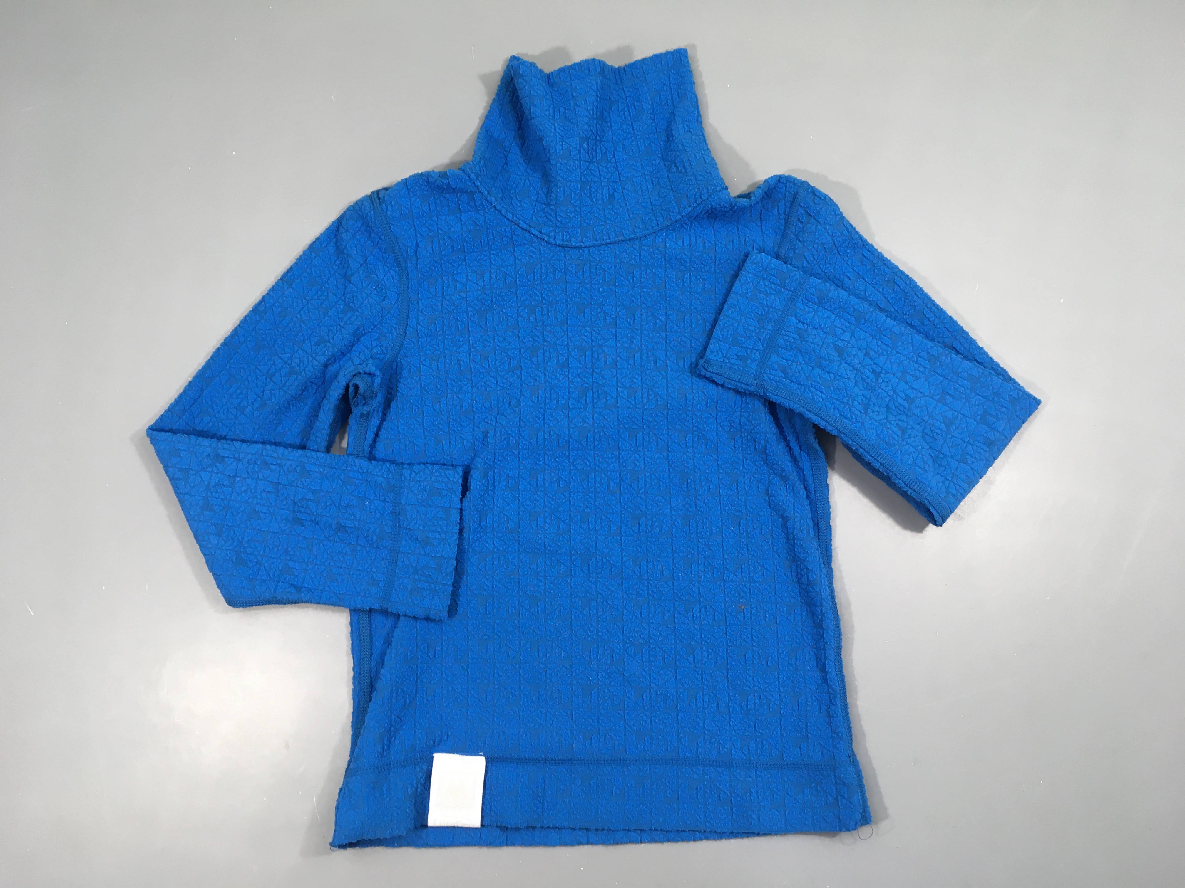 Sous-vêtement htermique T-shirt m.l bleu col roulé, Wed'ze