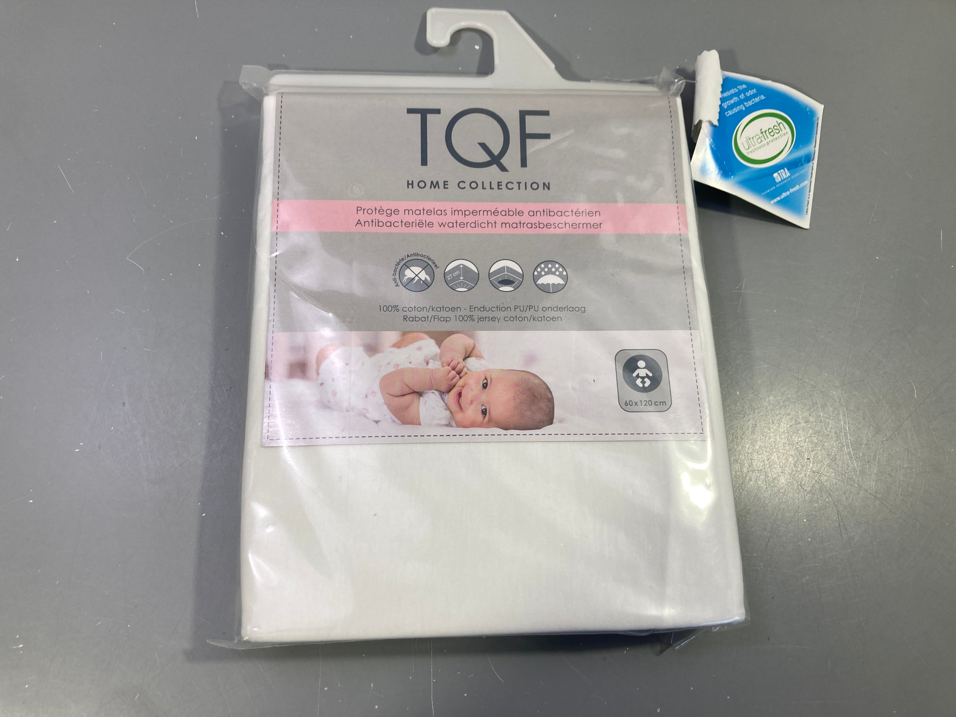 Neuf-Protège matelas 60-120cm imperméable antibactérien 100%coton