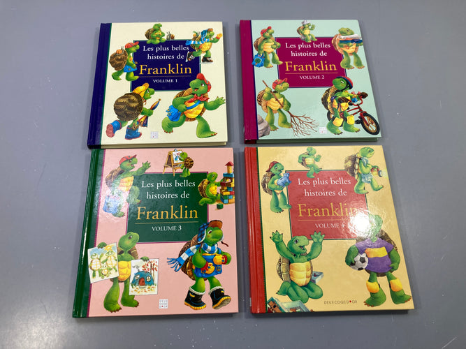 4 livres des plus belles histoires de Franklin Volume 1-2-3-4, moins cher chez Petit Kiwi