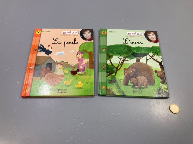 2 Livres Bientôt je lis La poule, l'ours, moins cher chez Petit Kiwi
