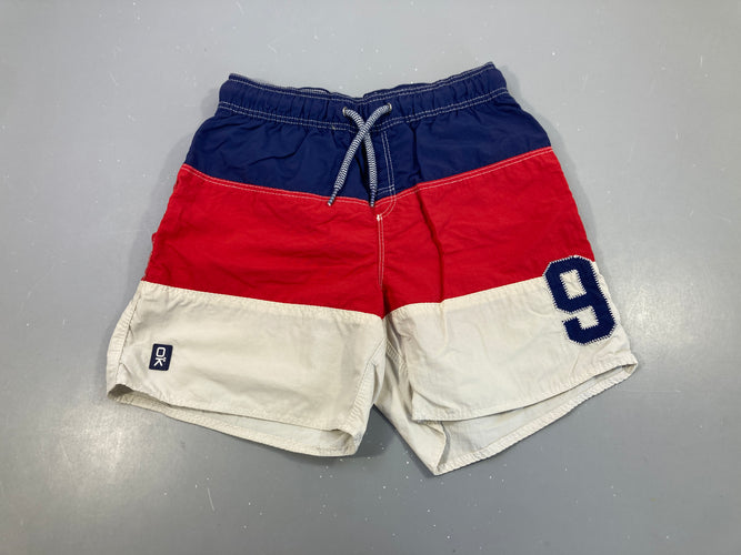 Maillot short rayé bleu/rouge/blanc 6, moins cher chez Petit Kiwi